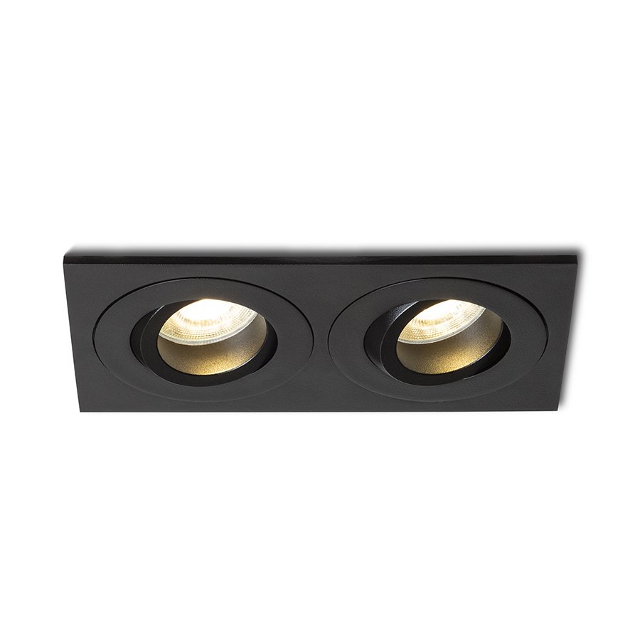 RENDL GALO II zápustná čierna 230V LED GU10 9W IP65 – obrázok 1