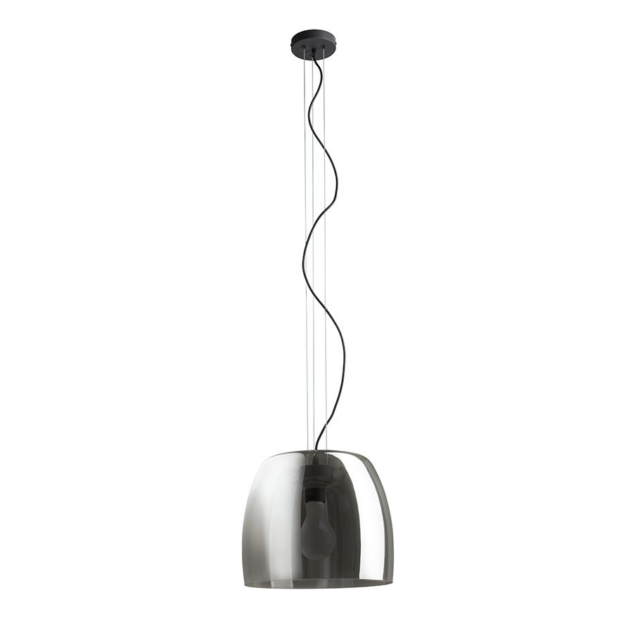 RENDL ORLANDO 35 závesná dymové sklo/čierna 230V LED E27 24W – obrázok 1