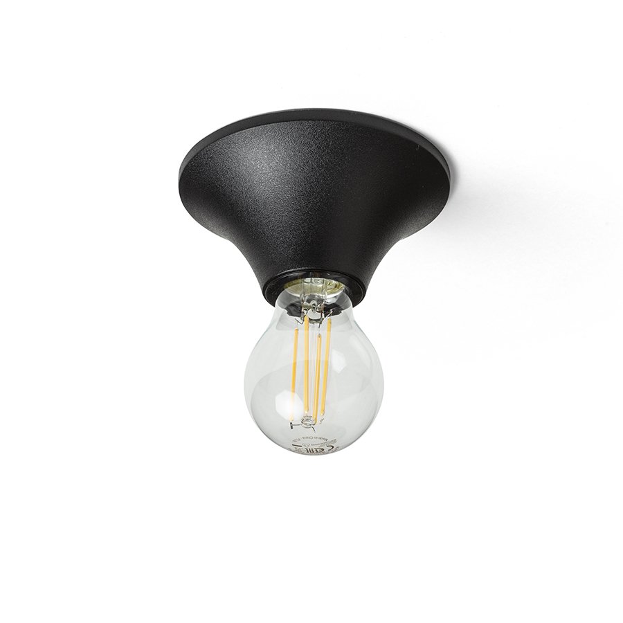 RENDL BOY stropná čierna plast 230V LED E27 11W IP44 – obrázok 1