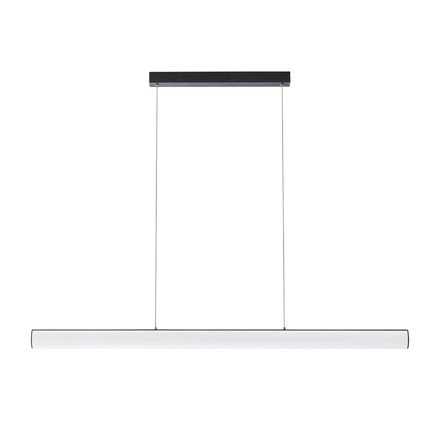 RENDL RIVIER LED I závesná čierna/mliečny akrylát 230V LED 24W 3000K – obrázok 1