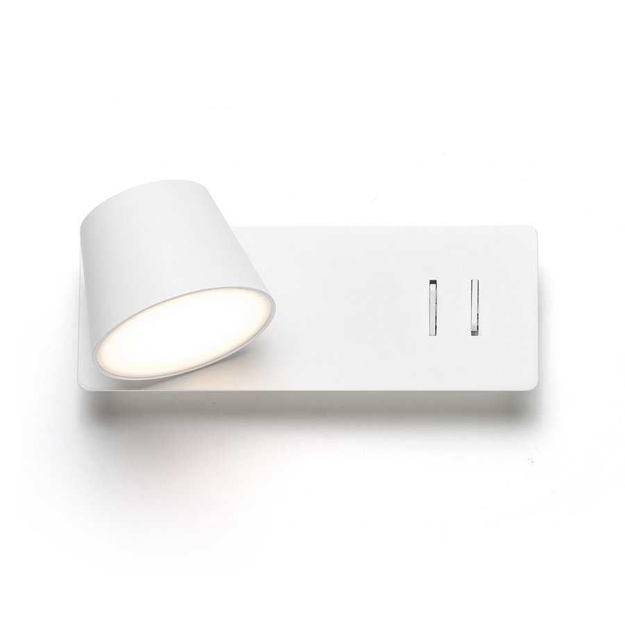 RENDL AMADEUS nástenná s podsvietením biela 230V LED 4+6W 3000K – obrázok 1