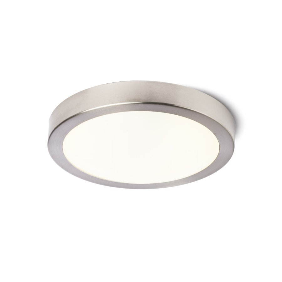 RENDL BARRY LED stropná matný nikel 230V LED 12W IP44 3000K – obrázok 1