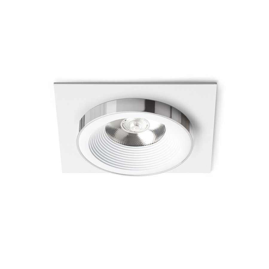 RENDL SHARM SQ I zápustná biela chróm 230V LED 10W 24° 3000K – obrázok 1