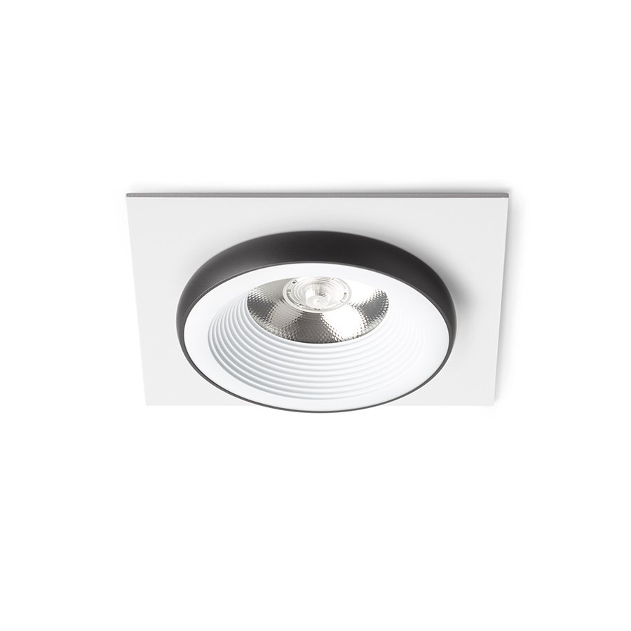 RENDL SHARM SQ I zápustná biela/čierna 230V LED 10W 24° 3000K – obrázok 1