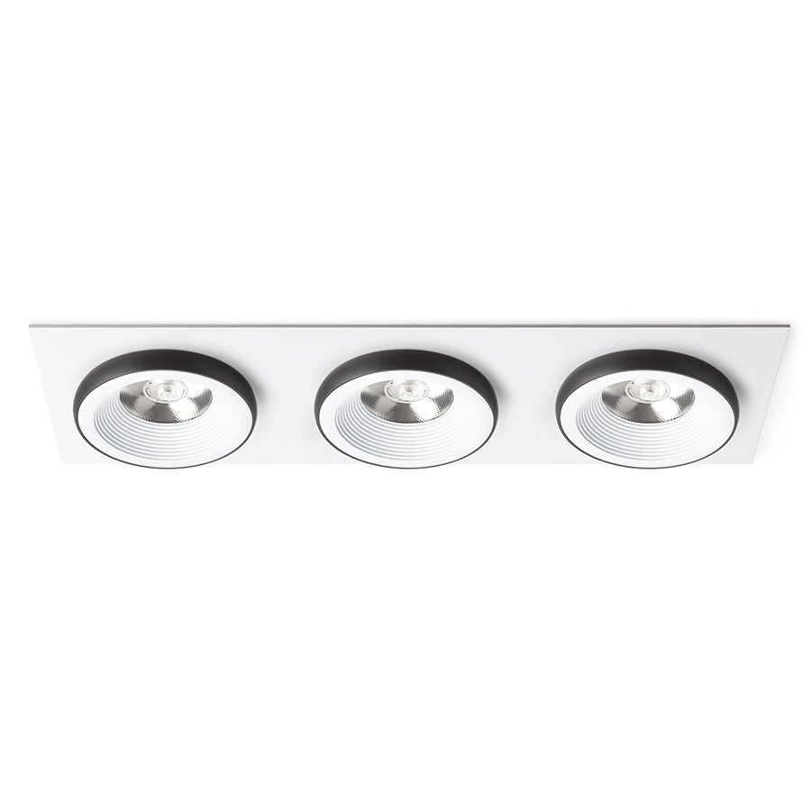 RENDL SHARM SQ III zápustná biela/čierna 230V LED 3x10W 24° 3000K – obrázok 1