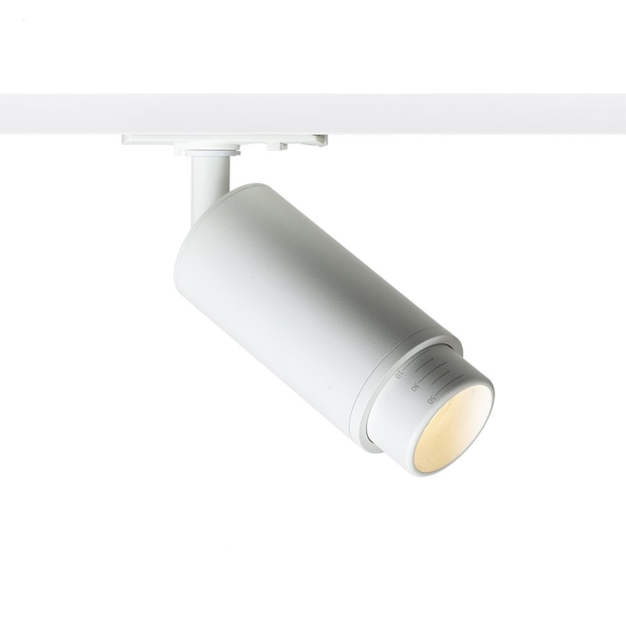 RENDL OPTIMUS 2 pre jednookr. lištu biela 230V LED GU10 9W 25 65° – obrázok 1