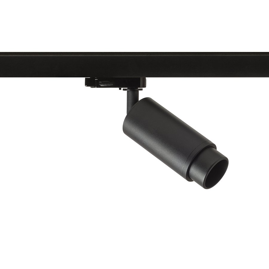 RENDL OPTIMUS 2 pre trojokruh. lištu čierna 230V LED GU10 9W 25 65° – obrázok 1