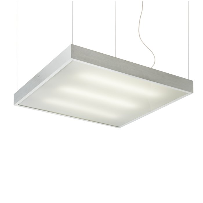 RENDL STRUCTURAL 55x55 závesná česaný hliník 230V 2G11 3x36W – obrázok 1