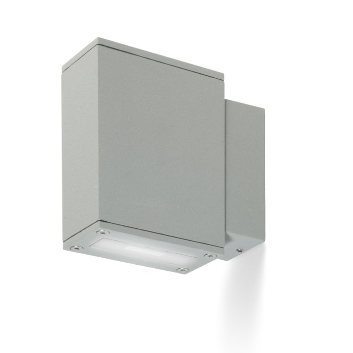 RENDL DIXIE 4x12 nástenná striebornosivá 230V/700mA LED 2x3W 48° IP54 3000K – obrázok 1