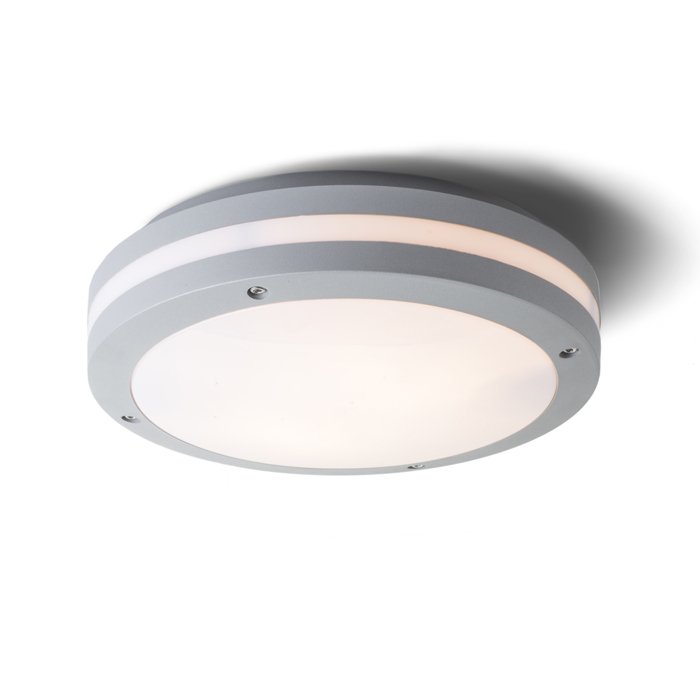 RENDL SONYA 30 striebornosivá 230V LED E27 2x11W IP54 – obrázok 1
