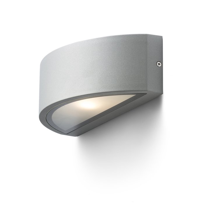 RENDL LESA nástenná striebrosivá 230V LED E27 26W IP54 – obrázok 1