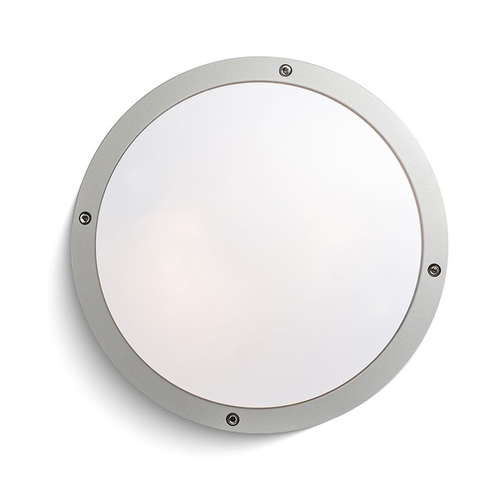 RENDL SONNY stropná striebrosivá 230V LED E27 2x15W IP54 – obrázok 1