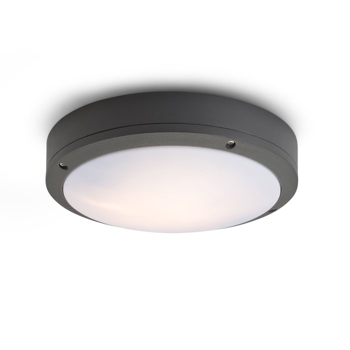 RENDL SONNY stropná antracitová 230V LED E27 2x15W IP54 – obrázok 1