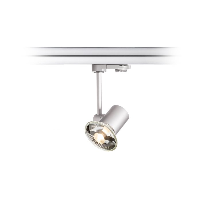 RENDL FAX na trojokruh. lištu striebrosivá 230V LED GU10 12W – obrázok 1
