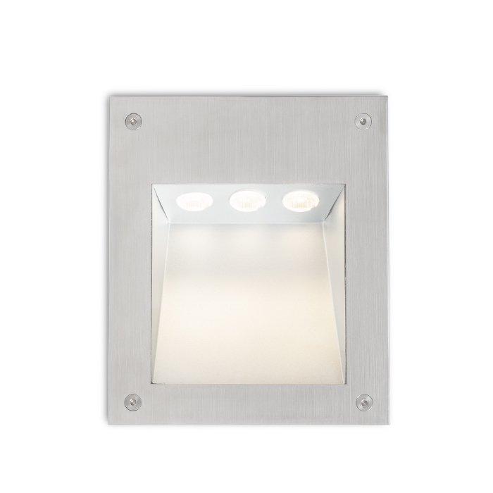 RENDL AKORD zápustná do steny nerez 230V LED 3W IP65 3000K – obrázok 1
