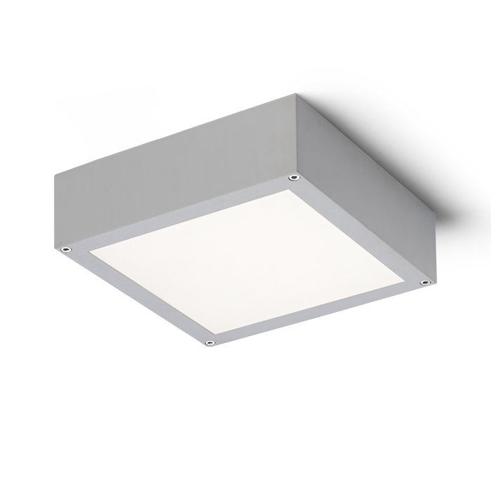 RENDL SCOTT stropná striebrosivá 230V LED 9.8W IP54 3000K – obrázok 1