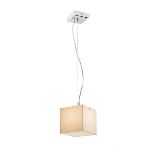 RENDL LUCIA 15x15 závesná satinované sklo/chróm 230V LED G9 5W – obrázok 1