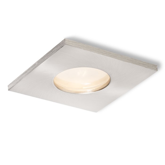 RENDL SPLASH SQ zápustná matný nikel 230V LED GU10 8W IP65 – obrázok 1