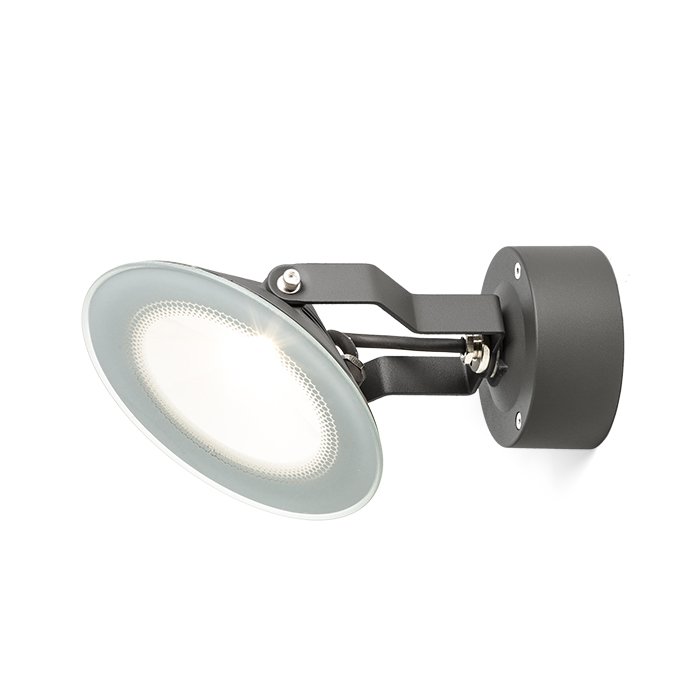 RENDL FOX vonkajší reflektor antracitová 230V LED 9W 120° IP65 3000K – obrázok 1
