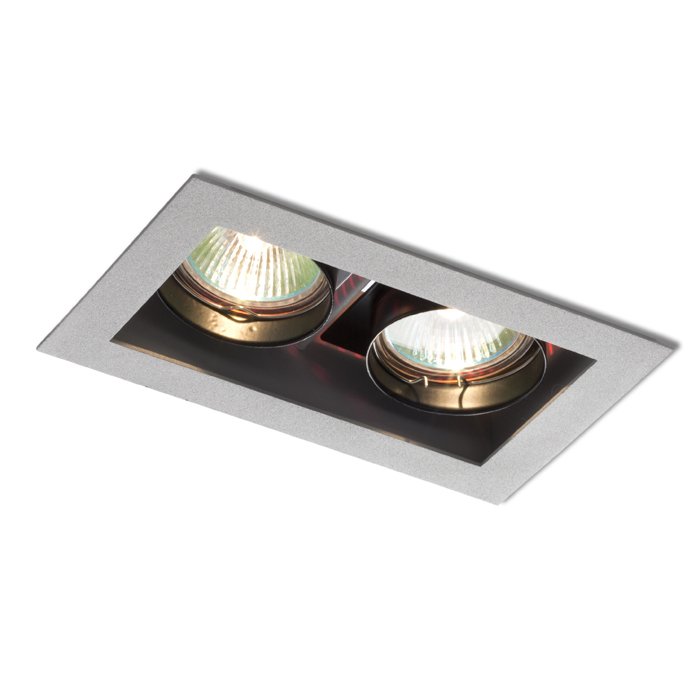 RENDL MONE II výklopná striebornosivá 12V GU5,3 2x50W – obrázok 1