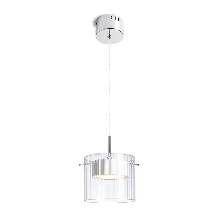 RENDL ESTRA I závesná biela číre sklo 230V LED 5W 3000K – obrázok 1