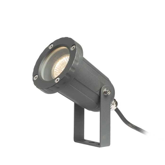 RENDL HEAVY DUTY vonkajší reflektor antracitová 230V LED GU10 12W IP65 – obrázok 1