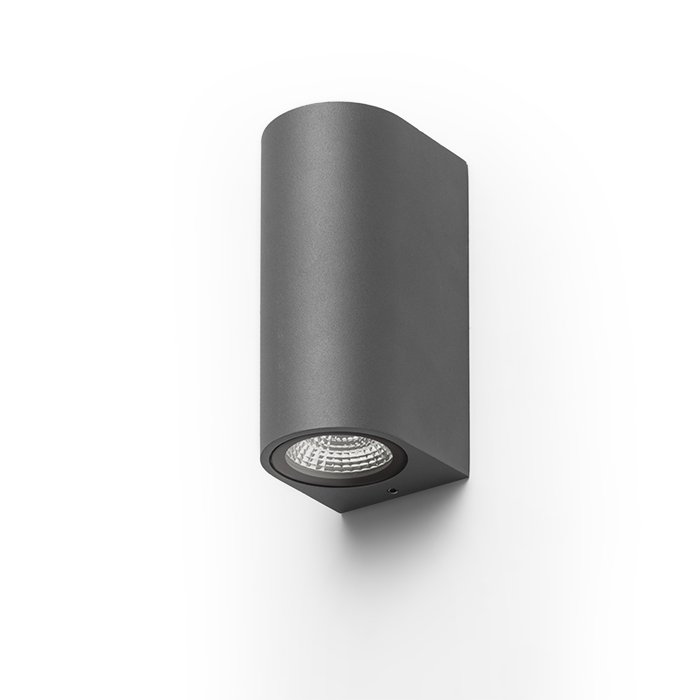 RENDL ZACK II antracitová 230V LED 2x3W 58° IP54 3000K – obrázok 1