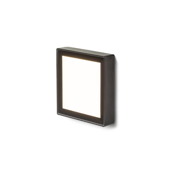 RENDL DEJAVU SQ 9 zápustná čierna 230V LED 3.5W IP65 3000K – obrázok 1