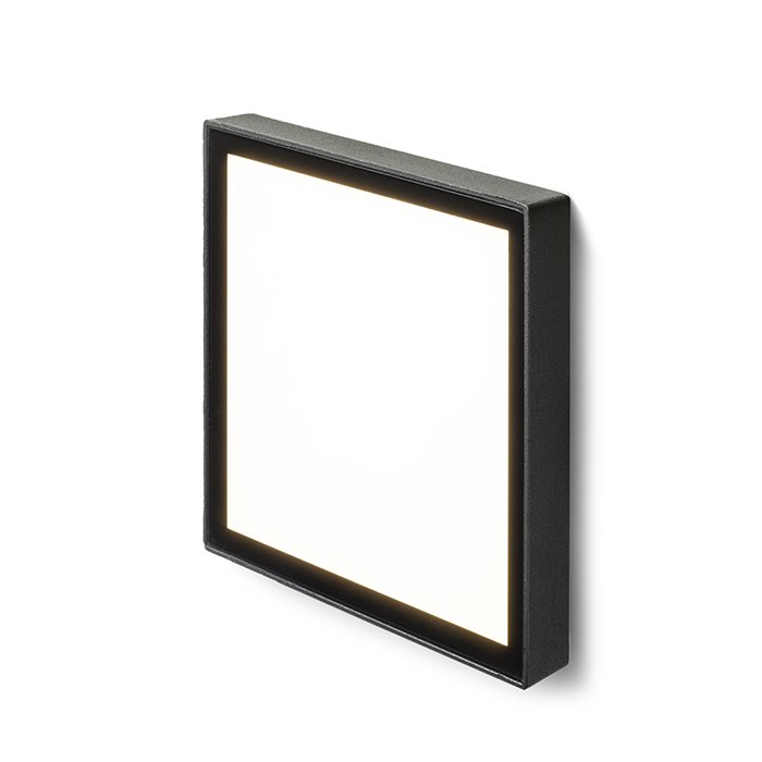 RENDL DEJAVU SQ 14 zápustná čierna 230V LED 6W IP65 3000K – obrázok 1