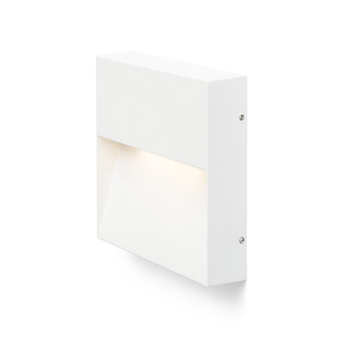 RENDL AQILA SQ nástenná biela 230V LED 6W IP54 3000K – obrázok 1