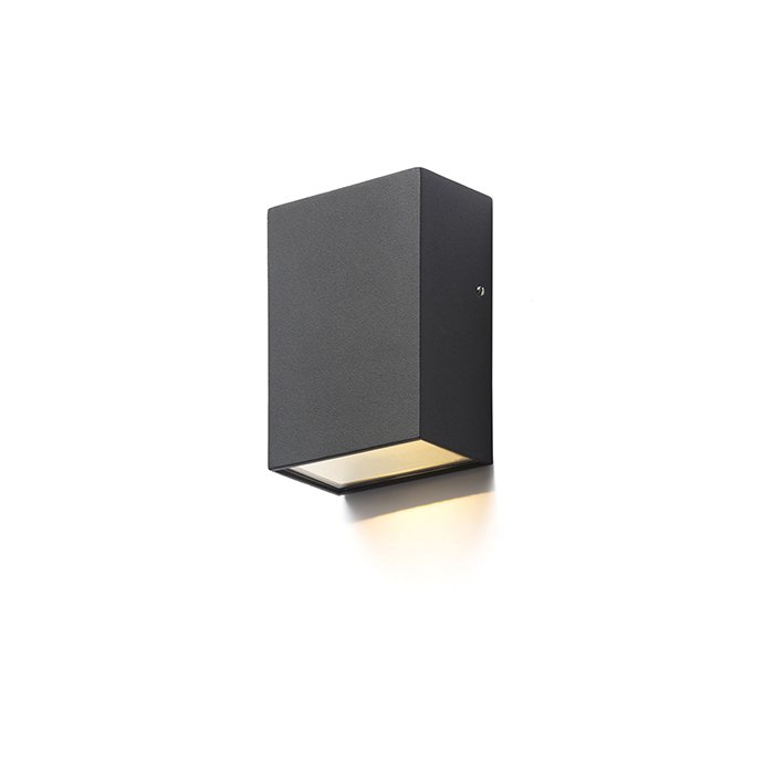 RENDL PEKKO nástenná čierna 230V LED 3W 67° IP54 3000K – obrázok 1