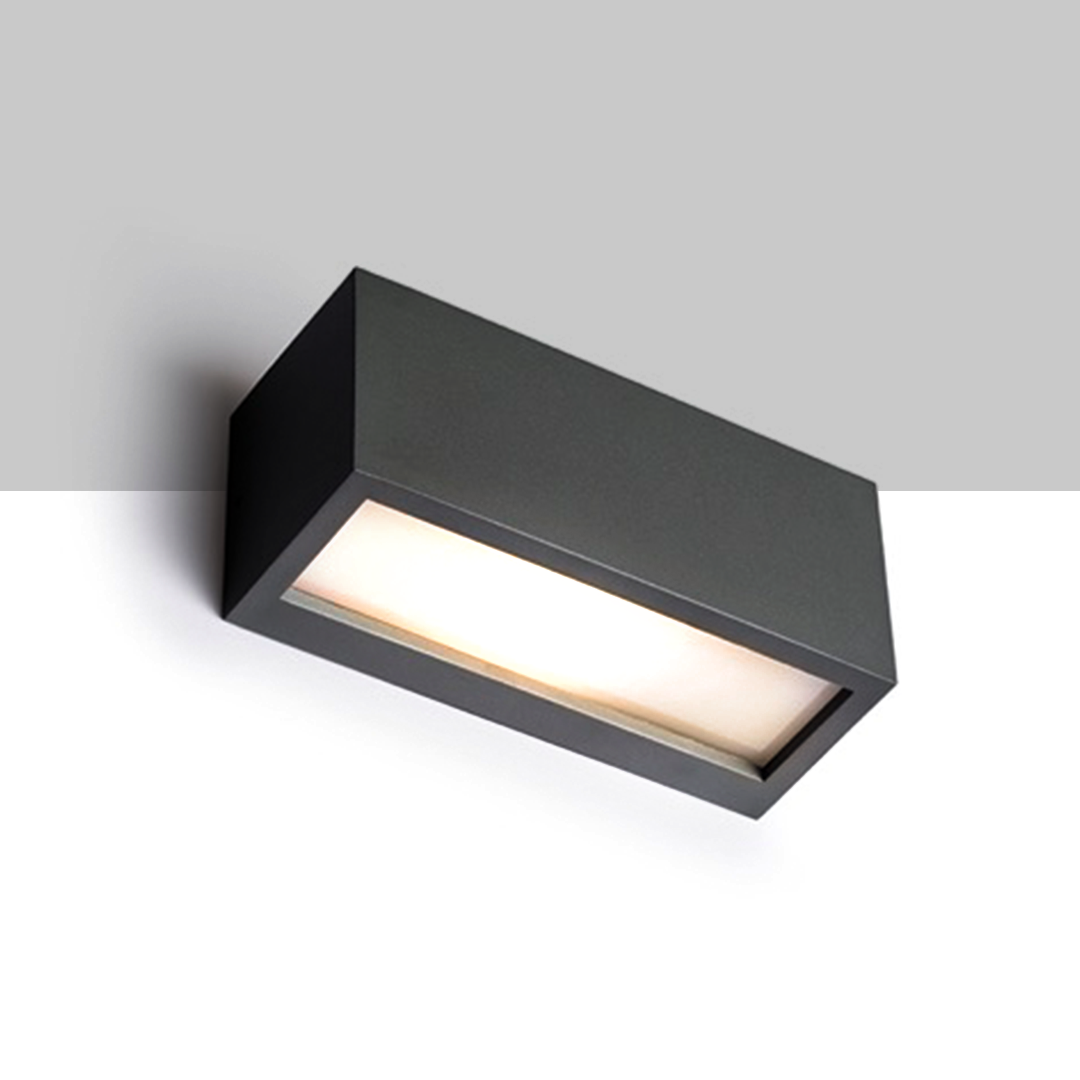 RENDL DURANT UP - DOWN nástenná antracitová 230V LED E27 15W IP54 – obrázok 1