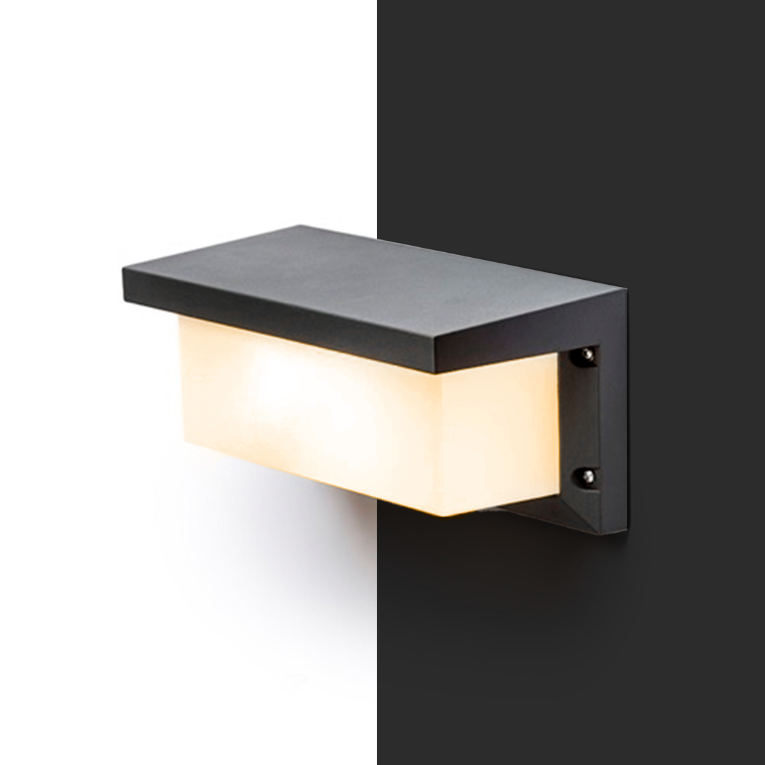 RENDL HIDE RC nástenná antracitová 230V LED E27 15W IP54 – obrázok 1
