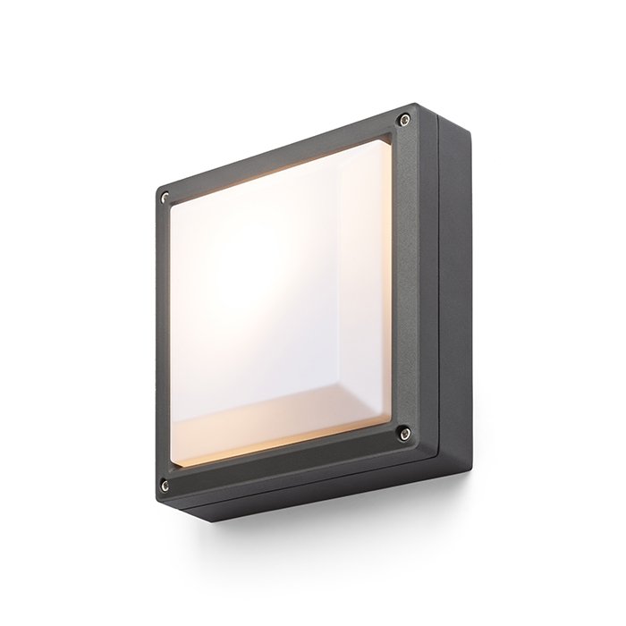 RENDL DELTA 215 prisadená antracitová 230V LED E27 15W IP54 – obrázok 1