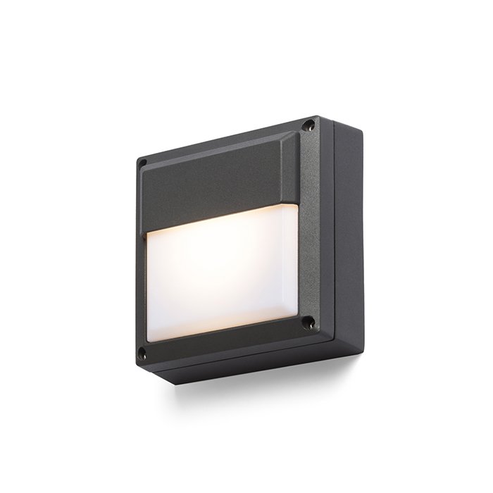 RENDL DELTA 145 nástenná antracitová 230V GX53 9W IP54 – obrázok 1