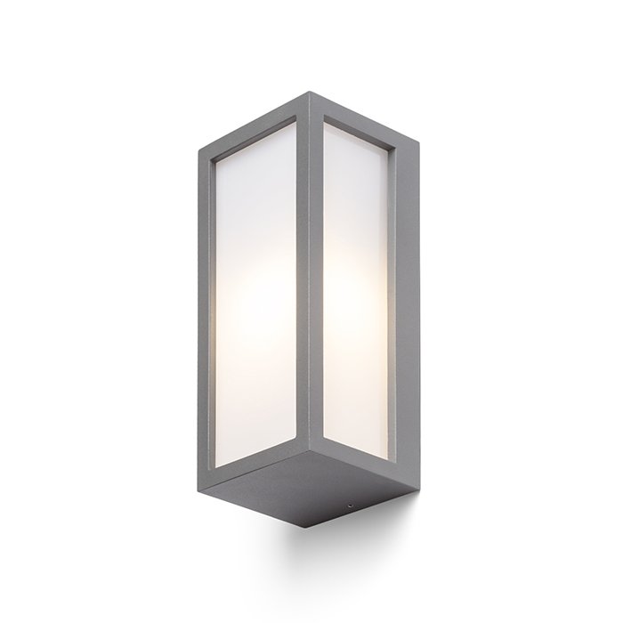 RENDL DURANT nástenná striebornosivá 230V LED E27 15W IP54 – obrázok 1
