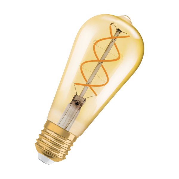 RENDL OSRAM Vintage Edison SPIRAL jantárová 230V E27 LED EQ28 2000K – obrázok 1