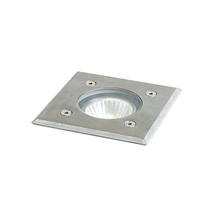 RENDL ORBU SQ 10 zápustná nerez 230V LED GU10 15W IP67 – obrázok 1