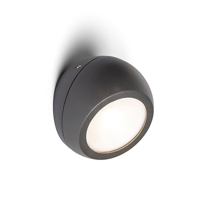 RENDL SIV prisadená antracitová 230V LED 6W 120° IP54 3000K – obrázok 1