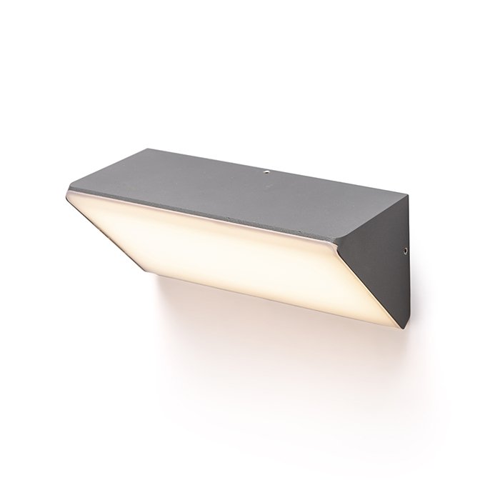 RENDL ANDANTE nástenná antracitová matný akrylát 230V LED 21W IP65 3000K – obrázok 1