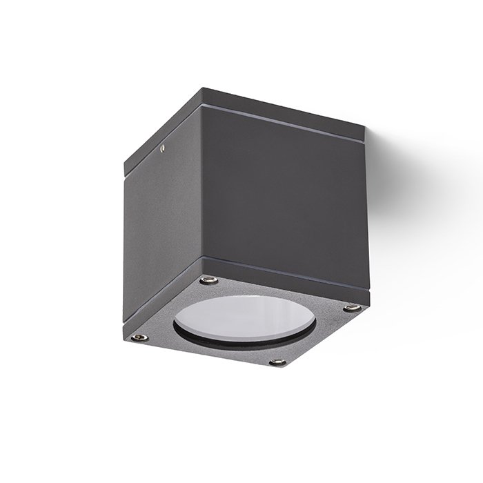 RENDL RODGE stropná antracitová 230V LED GU10 8W IP54 – obrázok 1