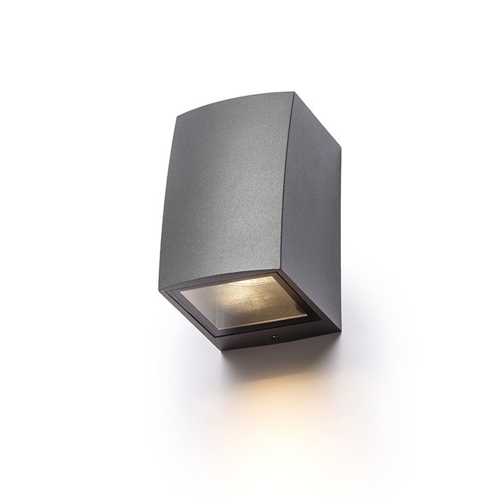 RENDL SELMA nástenná antracitová 230V LED GU10 8W IP54 – obrázok 1