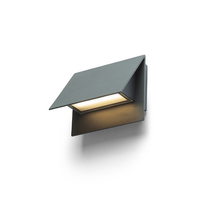 RENDL GERI nástenná antracitová 230V LED 5W IP54 3000K – obrázok 1