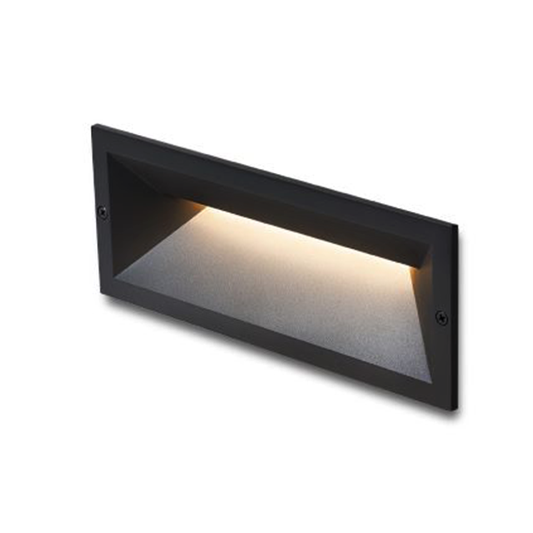 RENDL RAGG zápustná čierna 230V LED 12W IP65 3000K – obrázok 1