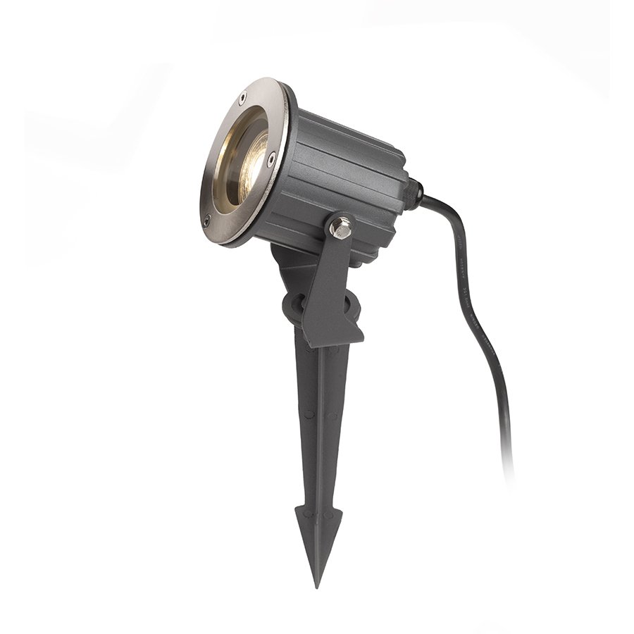 RENDL BLUESTAR na bodci antracitová 230V LED GU10 8W IP65 – obrázok 1