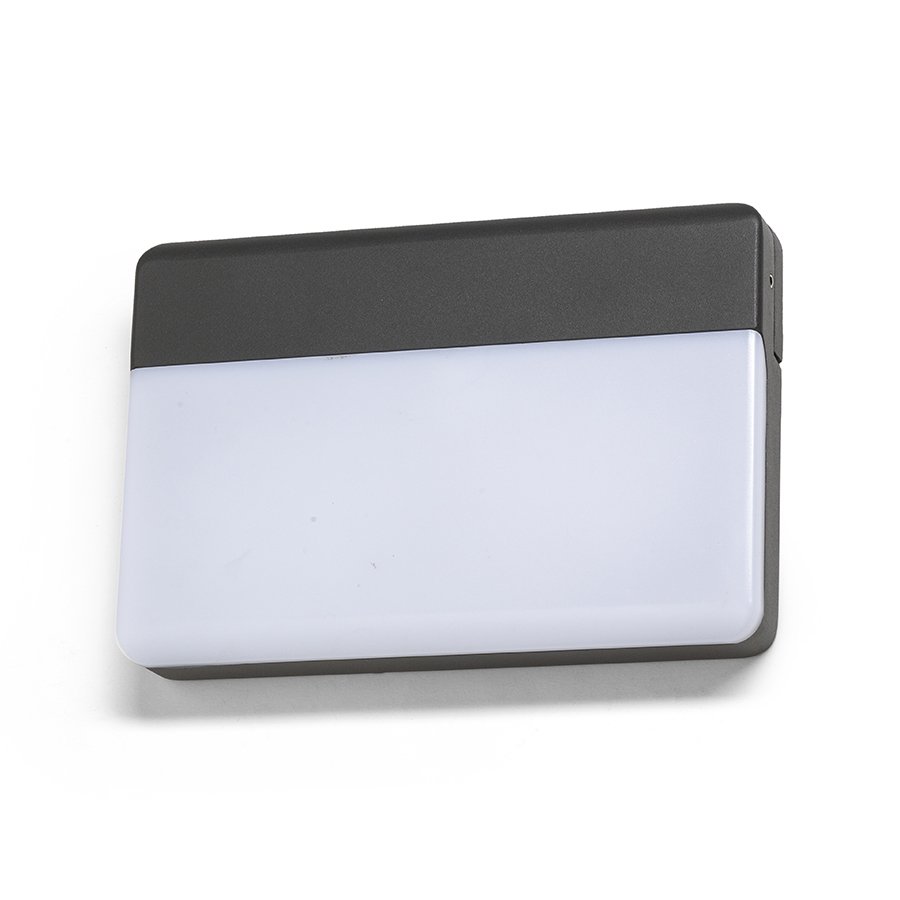 RENDL GAVIN nástenná antracitová mliečny akrylát 230V LED 13W IP65 3000K – obrázok 1