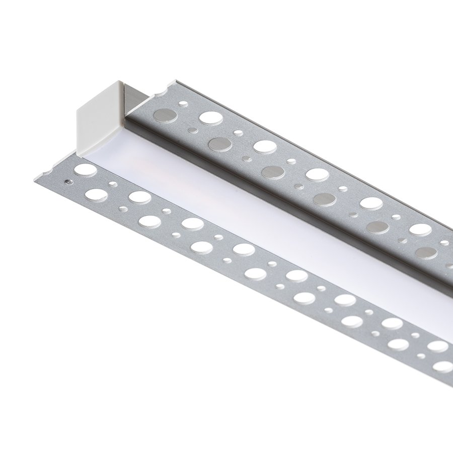 RENDL LED PROFILE B zápustný 1m hliník/mliečny akrylát – obrázok 1