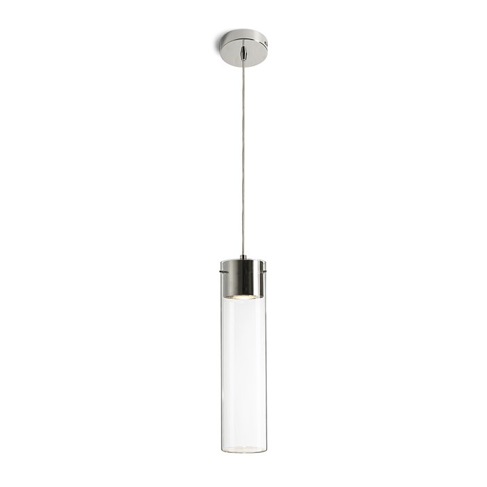 RENDL GARNISH závesná číre sklo/chróm 230V GU10 9W – obrázok 1