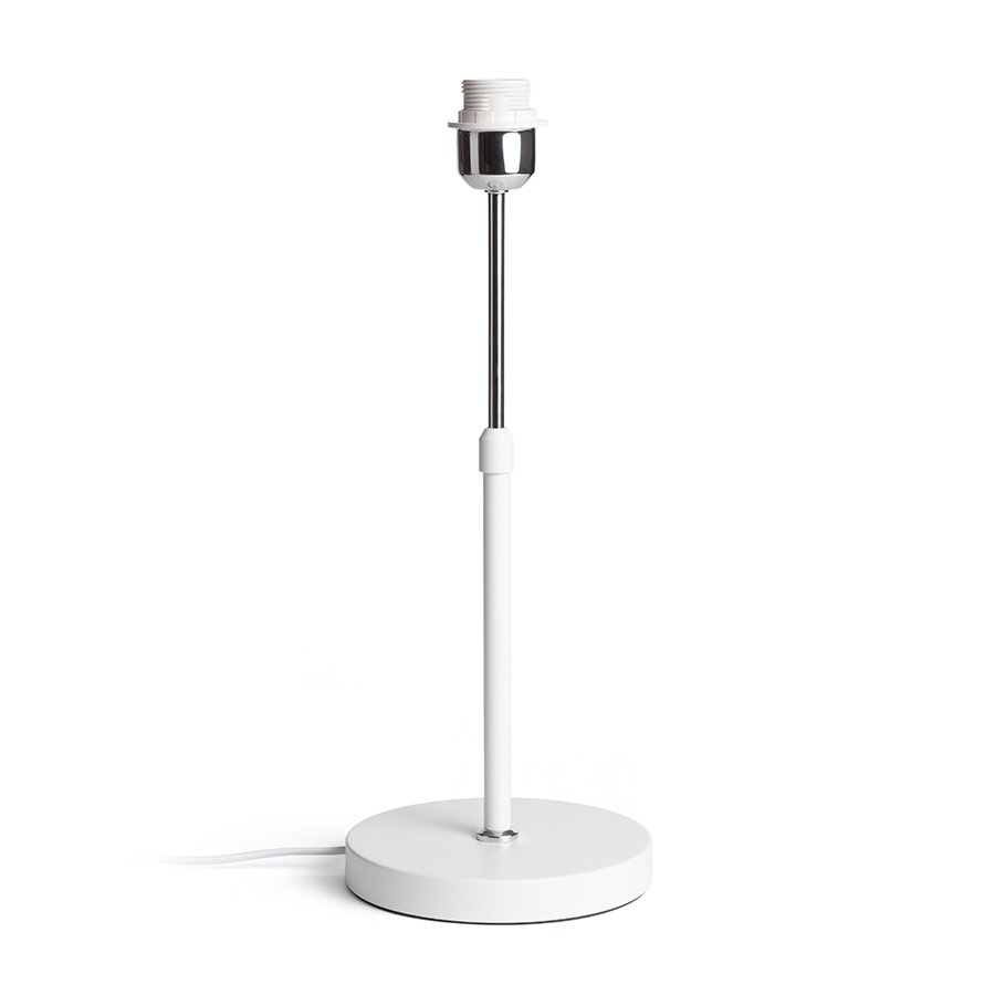 RENDL EMMETT stolný podstavec biela chróm 230V LED E27 15W – obrázok 1