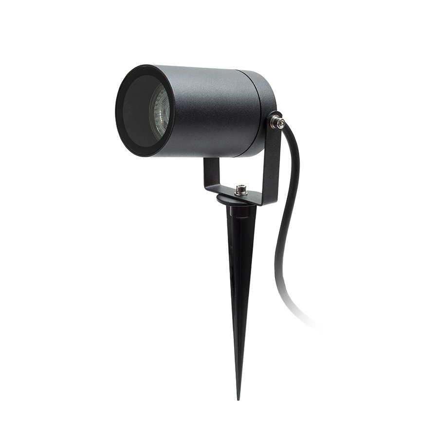 RENDL NAVONA na bodci antracitová 230V LED GU10 8W IP54 – obrázok 1